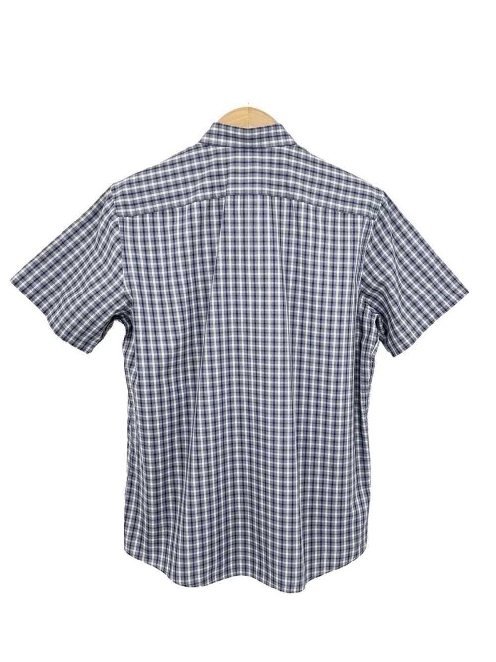 Maker & Company Men's Plaid Check Button Down Shirt Short Sleeve Large - Picture 4 of 9